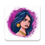 draw princesses android application logo